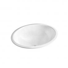 Kohler 14218-FP1-0 - Sartorial™ Paisley Caxton® 19-1/4'' oval undermount bathroom sink, no overflow