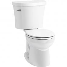 Kohler 25097-SS-0 - Kingston™ Two-piece round-front 1.28 gpf toilet with antimicrobial finish