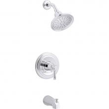 Kohler TS395-4G-CP - Devonshire® Rite-Temp® bath and shower trim with NPT spout and 1.75 gpm showerhead