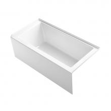 Kohler 1956-RA-0 - Underscore® Rectangle 60'' x 30'' alcove bath with integral apron, integr