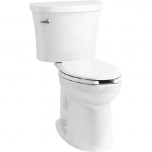 Kohler 25077-T-0 - Kingston™ Comfort Height® Two-piece elongated 1.28 gpf chair height toilet with tank cover