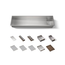 Kohler 37905-WAL-NA - 69-3/4'' undermount single-bowl workstation kitchen sink