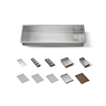 Kohler 37906-WAL-NA - 57-3/4'' undermount single-bowl workstation kitchen sink