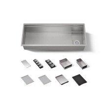 Kohler 37907-PAP-NA - 45-3/4'' undermount single-bowl workstation kitchen sink