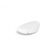 Kohler 20704-N-0 - Veil™ 21'' oval vessel bathroom sink, no overflow