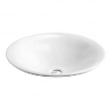 Kohler 75748-FP1-0 - Sartorial™ Paisley Carillon® 17-1/2'' round drop-in bathroom sink, no overflow