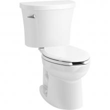 Kohler 25087-T-0 - Kingston™ Two-piece elongated 1.28 gpf toilet with tank cover locks