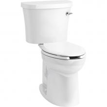 Kohler 25077-RA-0 - Kingston™ Comfort Height® Two-piece elongated 1.28 gpf chair height toilet with right-hand