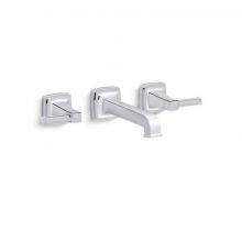 Kohler T26432-4-CP - Riff® Wall-mount bathroom sink faucet trim, 1.2 gpm