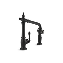 Kohler 99265-BL - Artifacts® Single-handle kitchen sink faucet with sidesprayer