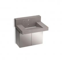 Kohler 81024-BSS-KCE - Constellation™ 30'' wall-mount lavatory system with backsplash