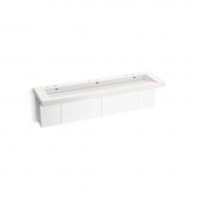 Kohler 81033-BPW-KCD - Constellation™ 90'' wall-mount trough lavatory system