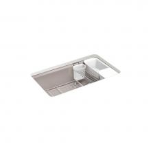 Kohler 5871-5UA3-TRF - Riverby® 33'' undermount single-bowl workstation kitchen sink