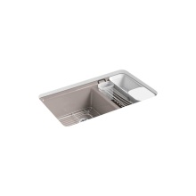 Kohler 8669-5UA3-TRF - Riverby 33 in. Undermount Double-Bowl Workstation Kitchen Sink