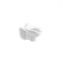 Kohler 84454-0 - Kingston™ Wall-mount toilet bowl with rear spud, 1.28 or 1.6 gpf