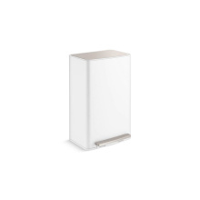 Kohler REC35844-STW - 13-gallon curved step trash can