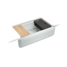 Kohler 24564-PC-95 - Riverby® 35-3/4'' undermount single-bowl farmhouse workstation kitchen sink