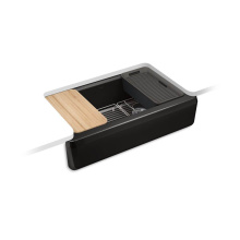 Kohler 24564-PC-7 - Riverby® 35-3/4'' undermount single-bowl farmhouse workstation kitchen sink