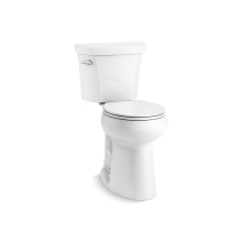 Kohler 35717-0 - Tall two-piece round-front toilet, 1.6 gpf
