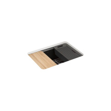 Kohler 8668-5UPC-7 - Riverby® 27'' undermount single-bowl workstation kitchen sink