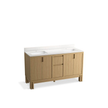 Kohler 32840-WEK - Solive™ 60'' bathroom vanity cabinet with sinks and quartz top