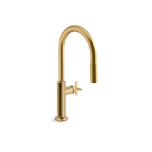 Kohler 28669-3-2MB - Billet™ Pull-down kitchen sink faucet with two-function sprayhead