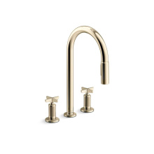 Kohler 28671-3-AF - Billet™ Pull-down kitchen sink faucet with two-function sprayhead