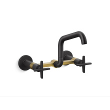 Kohler 28666-3-BMB - Billet™ Two-hole wall-mount bridge kitchen sink faucet