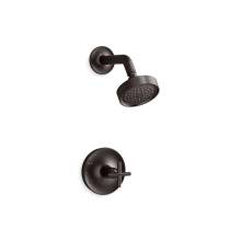Kohler TS14422-3-BGP - Purist® Rite-Temp® shower trim kit with cross handle, 2.5 gpm