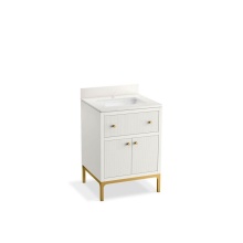 Kohler 33000-0 - 24'' bathroom vanity cabinet with sink and quartz top