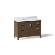 Kohler 40640-BD1-DAK - Kresla 48'' Bathroom Vanity Cabinet With Sink And Quartz Top Draper Oak