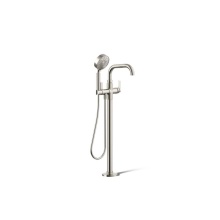 Kohler T35924-4-SN - Castia™ by Studio McGee Floor-mount bath filler trim with handshower