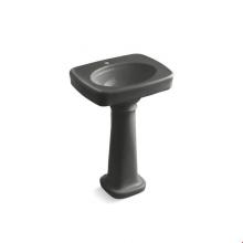 Kohler 2338-1-58 - Bancroft® 24'' pedestal bathroom sink with single faucet hole