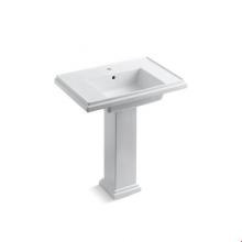 Kohler 2845-1-0 - Tresham® 30'' pedestal bathroom sink with single faucet hole