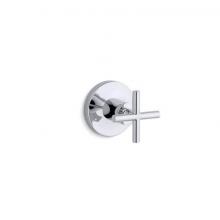 Kohler T14490-3-CP - Purist® MasterShower® volume control valve trim with cross handle