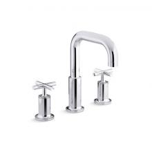 Kohler T14428-3-CP - Purist® Deck-mount bath faucet trim with Cross handles