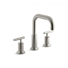 Kohler T14428-4-BN - Purist® Deck-mount bath faucet trim with Lever handles