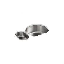 Kohler 3099-L-NA - Undertone® Hi/Low Sink Lh