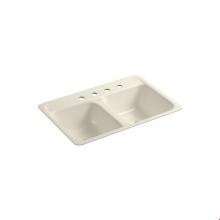 Kohler 5950-4-47 - Delafield® 32'' x 21'' x 8-1/2'' tile-in/metal frame double-equ