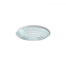 Kohler 2361-B11 - Kallos® 16'' round undermount bathroom sink, no overflow