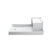 Kohler 1979-0 - Tresham® 60'' x 36'' alcove shower base, left drain