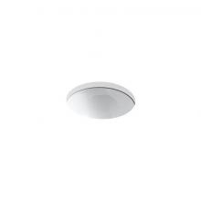 Kohler 2298-0 - Compass® 13-1/4'' round drop-in/undermount bathroom sink, no overflow