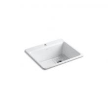 Kohler 5872-1A1-0 - Riverby® 25'' top-mount single-bowl kitchen sink