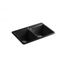 Kohler 5873-1-7 - Deerfield® 33'' top-mount double-bowl kitchen sink