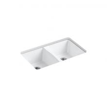 Kohler 5873-5U-0 - Deerfield® 33'' undermount double-bowl kitchen sink