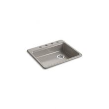 Kohler 5479-4-K4 - Riverby® 25'' x 22'' x 5-7/8'' top-mount single-bowl kitchen si