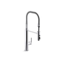Kohler 24982-CP - Purist® Semi-professional kitchen sink faucet with three-function sprayhead