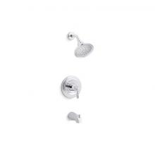 Kohler TS395-4SG-CP - Devonshire® Rite-Temp® bath and shower trim kit, 1.75 gpm, slip-fit spout