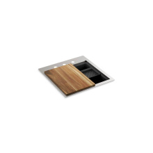 Kohler RH23377-1PC-NA - Lyric® Workstation 20-1/2'' top-/under-mount single-bowl bar sink