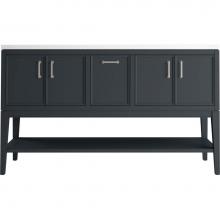 Kohler 33581-ASB-1WX - Winnow® 60'' bathroom vanity cabinet with sinks and quartz top